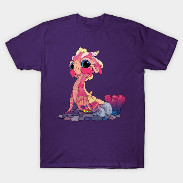 Peachy Baby Sea Serpent T-Shirt by Bitty Bitey Ones